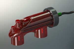 vue 3D vase Falkom rouge Prototype & Série